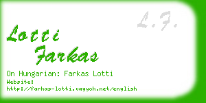 lotti farkas business card